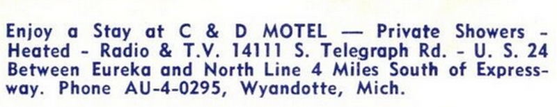 Tiki Motel (Motel Tiki, C & D Motel) - Vintage Postcard